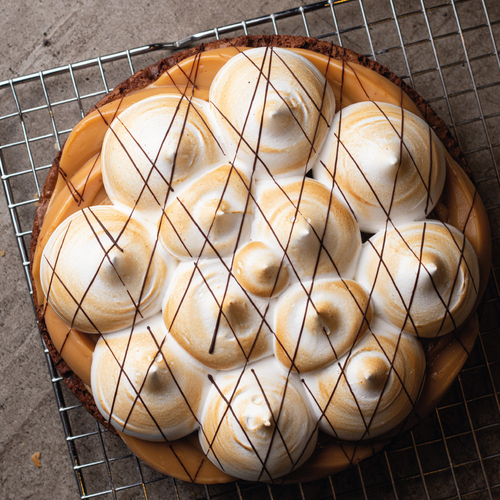 Pie Brownie Manjar Merengue