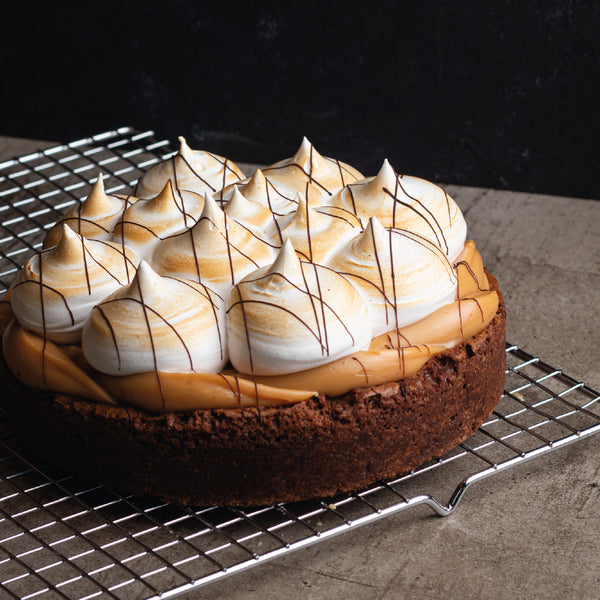 Pie Brownie Manjar Merengue